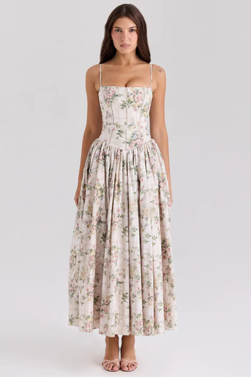 Elise Montclair | Soft Bloom Midi Dress For Women