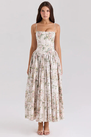 Elise Montclair | Soft Bloom Midi Dress For Women