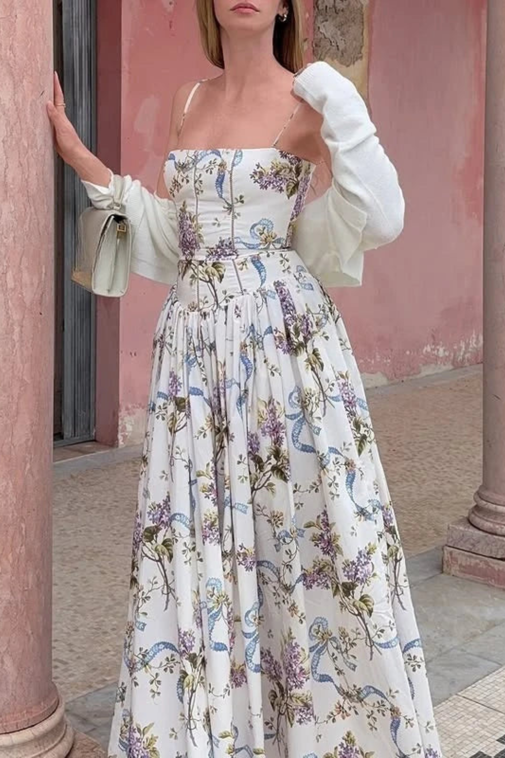 Elise Montclair | Soft Bloom Midi Dress For Women
