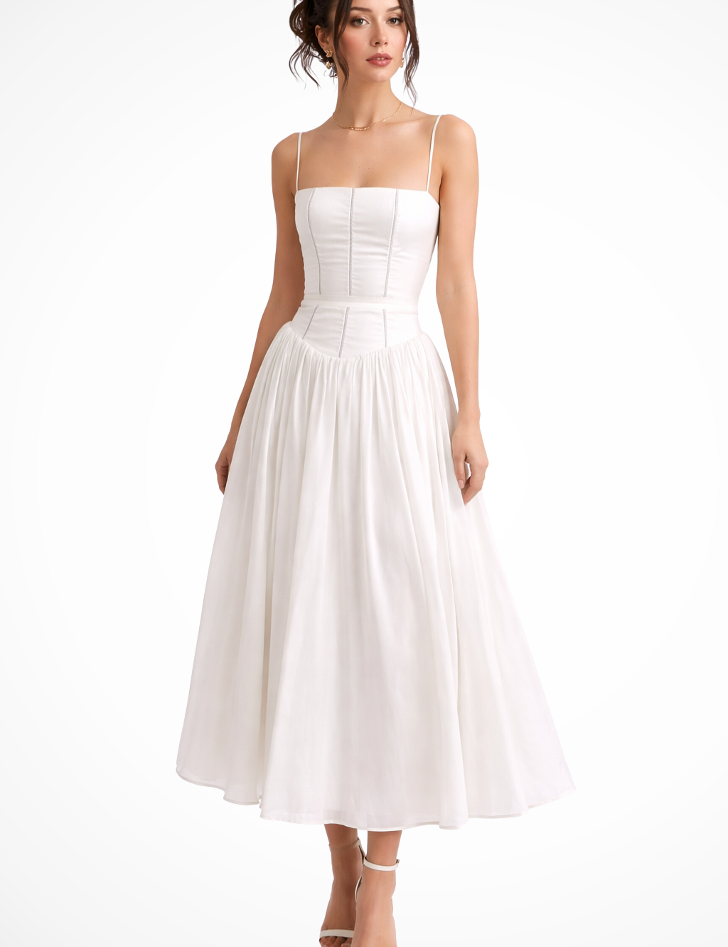 Elise Montclair | Soft Bloom Midi Dress For Women