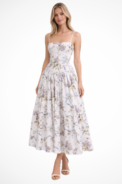 Elise Montclair | Soft Bloom Midi Dress For Women