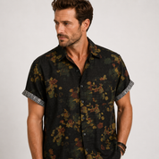 Elliot Davies | Men's Floral Shirt Relaxed Vintage Print