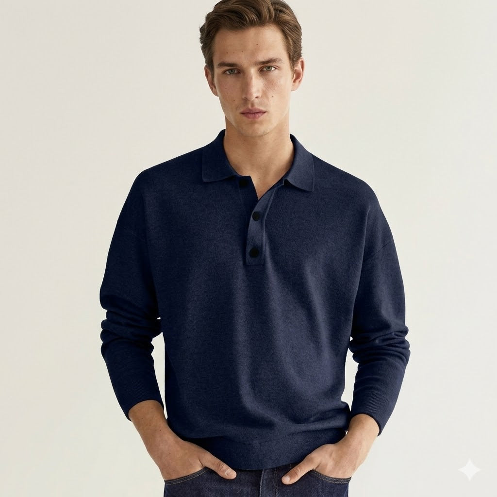 Elliot Dawson | Men’s Long Sleeve Knit Polo