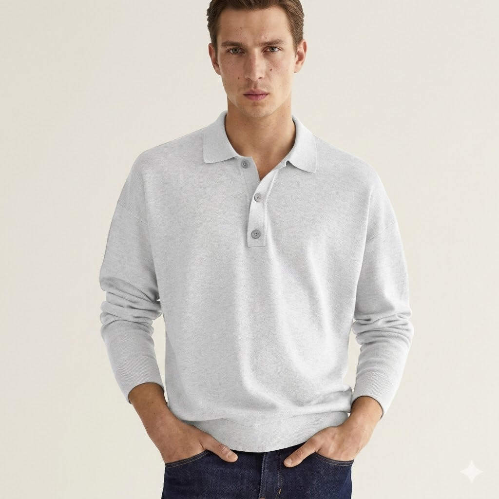 Elliot Dawson | Men’s Long Sleeve Knit Polo