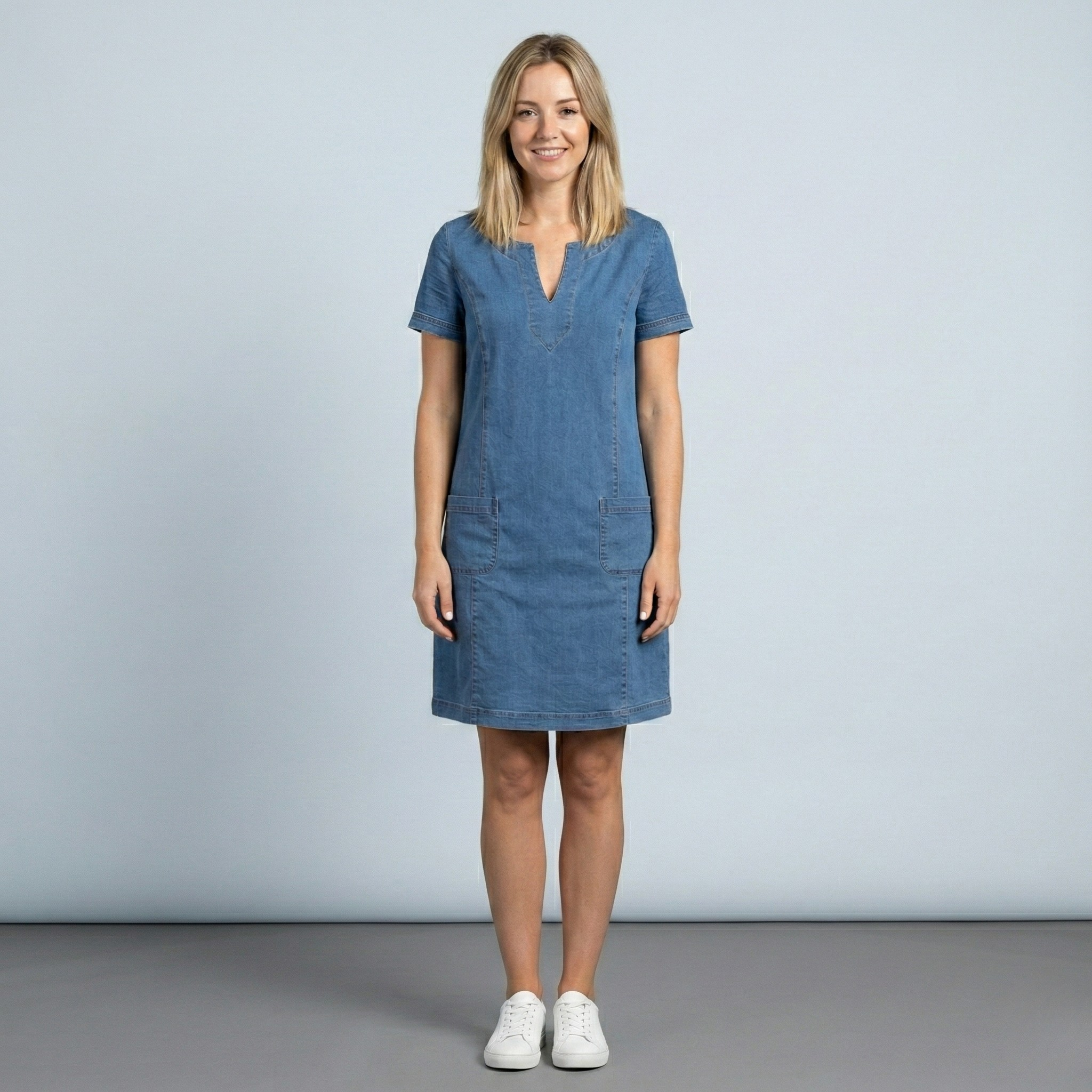 Eloise Holden | Denim Pocket Mini Summer Dress