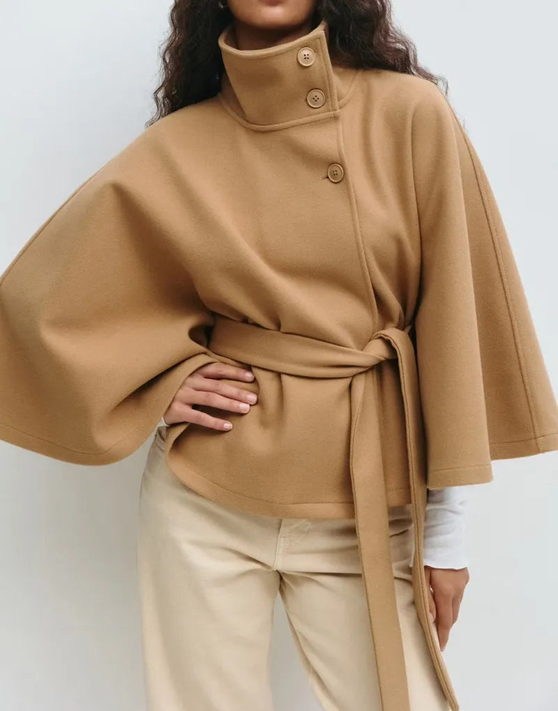 Emily Langford | Belted Cape Coat