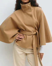 Emily Langford | Belted Cape Coat
