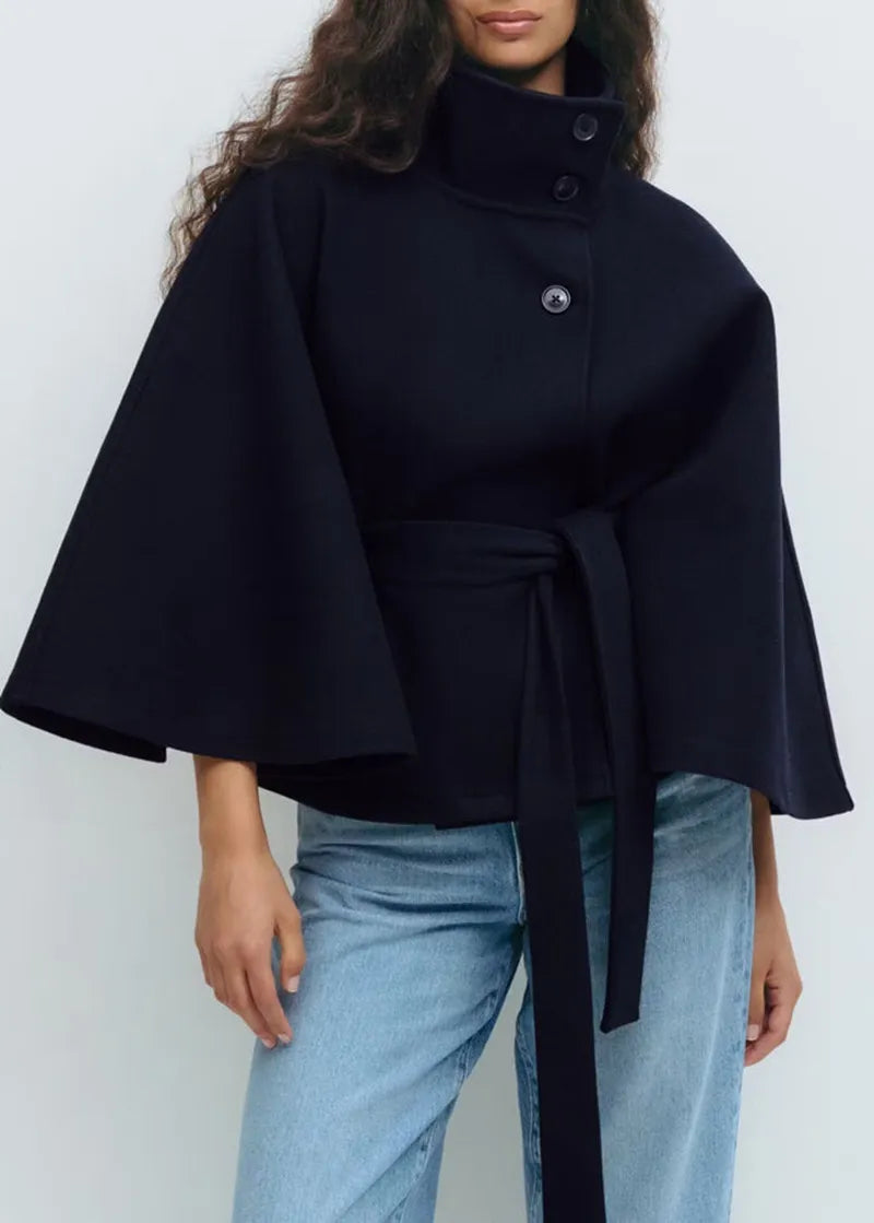 Emily Langford | Belted Cape Coat