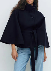 Emily Langford | Belted Cape Coat