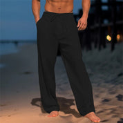 Enzo Carrington | Linen Beach Trousers For Men