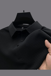 Ethan Cole | Textured Polo Shirt For Men