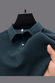 Ethan Cole | Textured Polo Shirt For Men