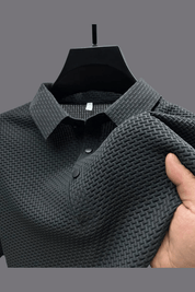 Ethan Cole | Textured Polo Shirt For Men