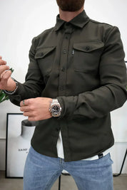 Ethan Moreau | Casual Overshirt with Modern Layering