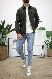 Ethan Moreau | Casual Overshirt with Modern Layering