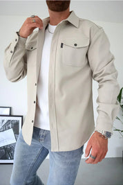 Ethan Moreau | Casual Overshirt with Modern Layering