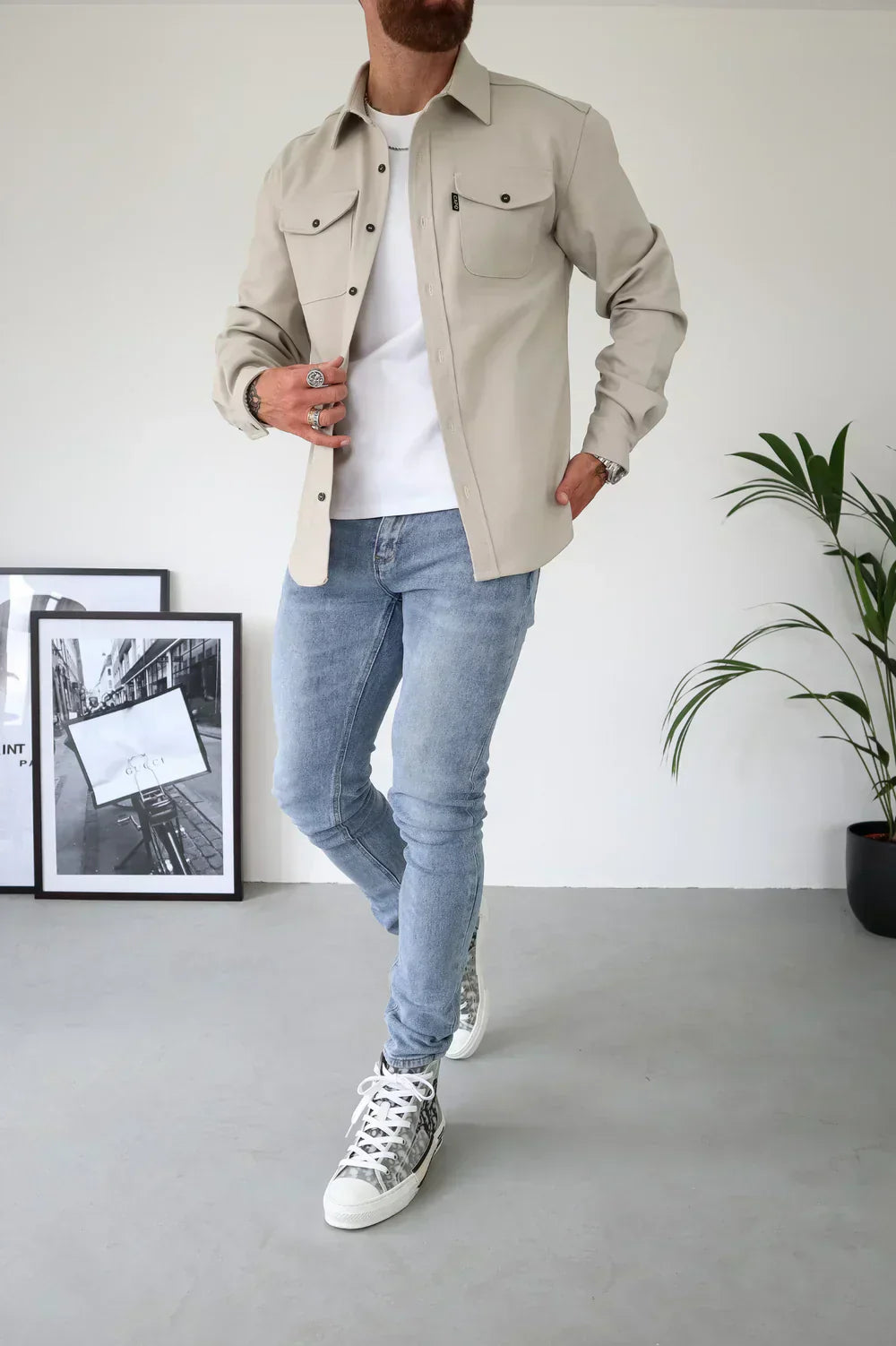 Ethan Moreau | Casual Overshirt with Modern Layering