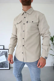 Ethan Moreau | Casual Overshirt with Modern Layering