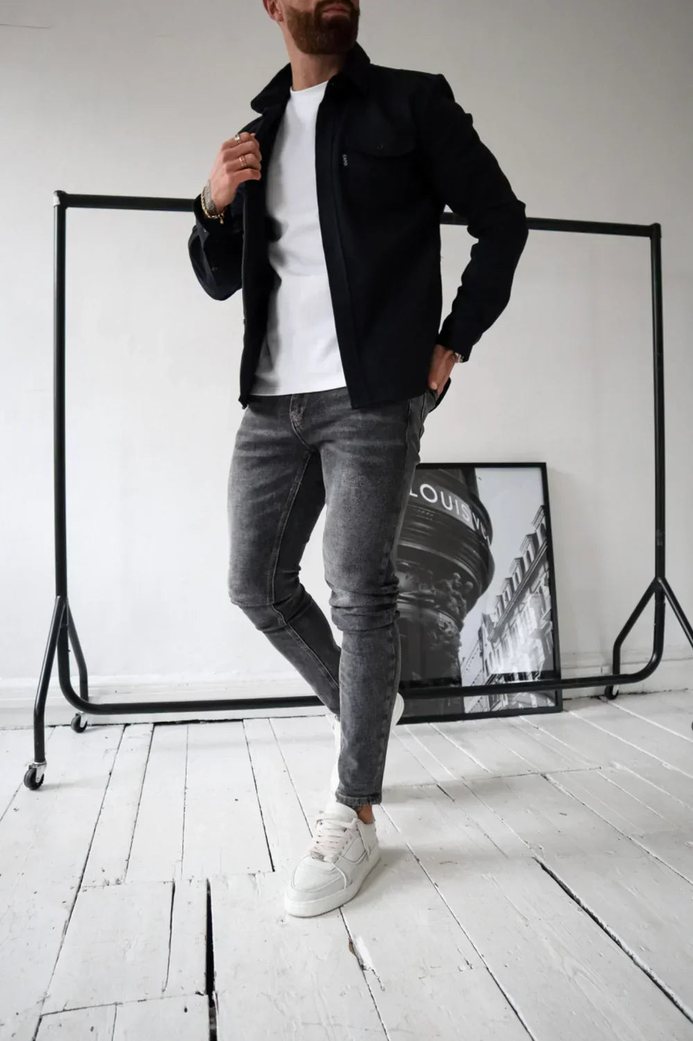 Ethan Moreau | Casual Overshirt with Modern Layering