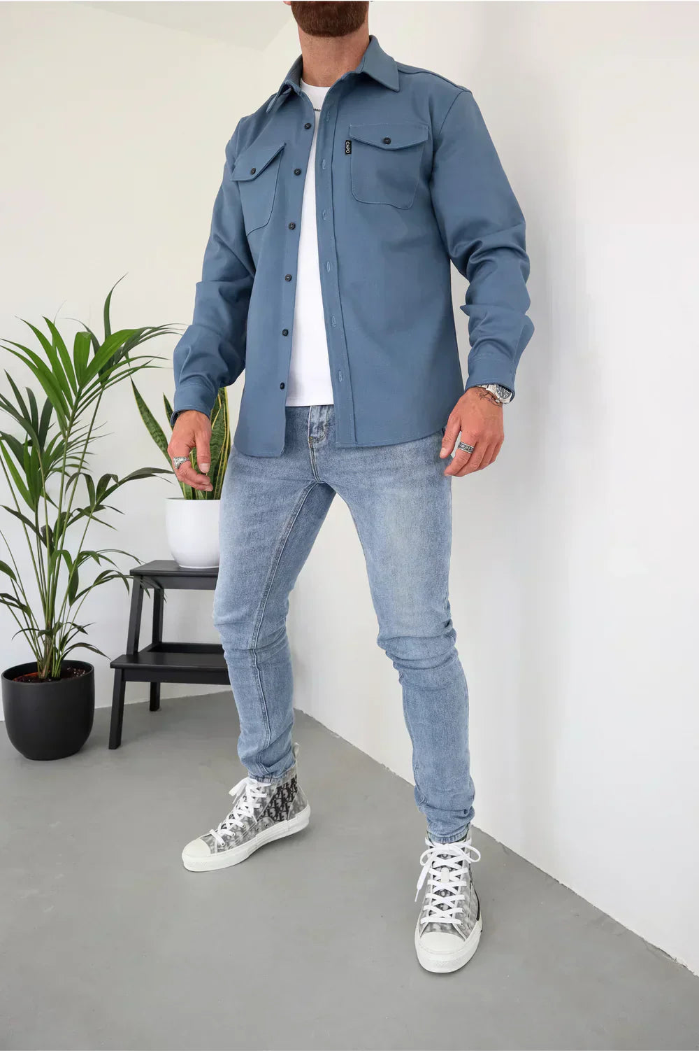 Ethan Moreau | Casual Overshirt with Modern Layering