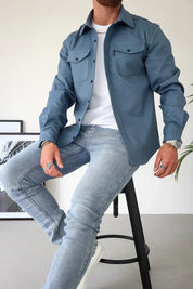 Ethan Moreau | Casual Overshirt with Modern Layering