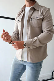 Ethan Moreau | Casual Overshirt with Modern Layering