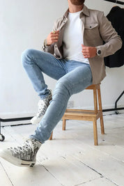 Ethan Moreau | Casual Overshirt with Modern Layering