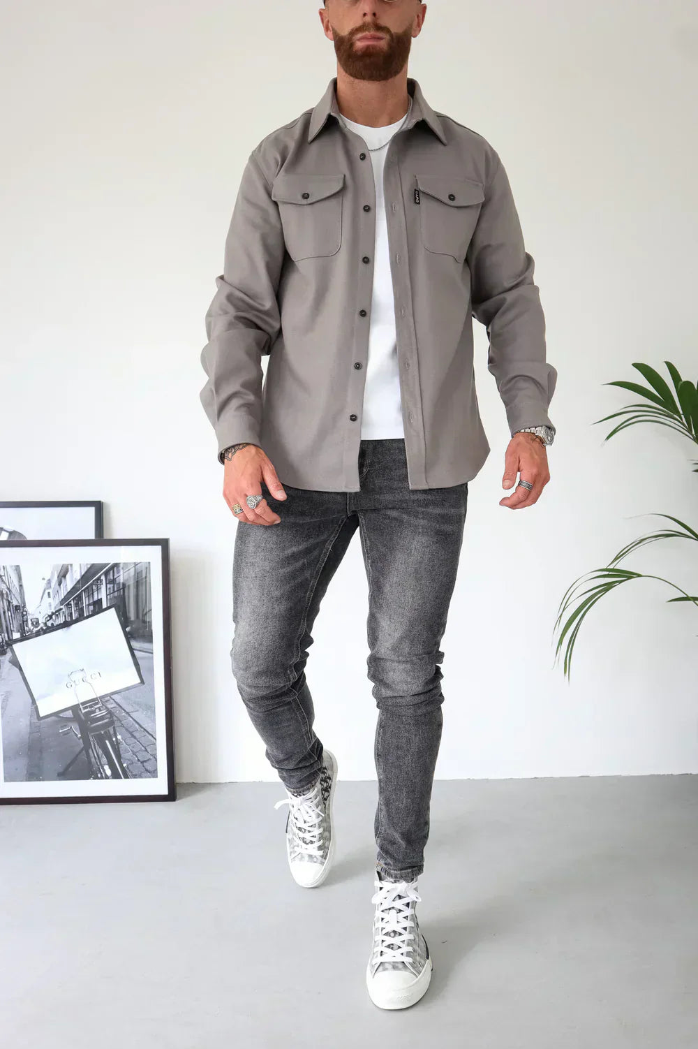 Ethan Moreau | Casual Overshirt with Modern Layering