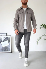 Ethan Moreau | Casual Overshirt with Modern Layering