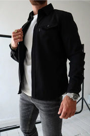 Ethan Moreau | Casual Overshirt with Modern Layering