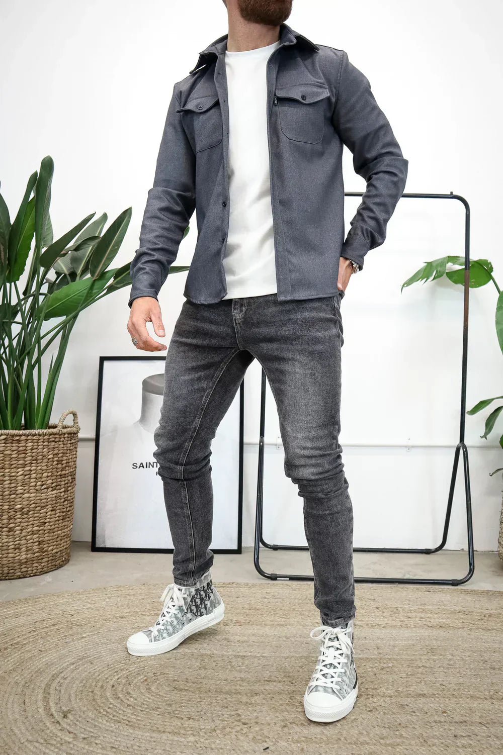 Ethan Moreau | Casual Overshirt with Modern Layering