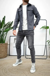 Ethan Moreau | Casual Overshirt with Modern Layering