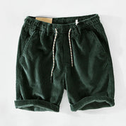 Arthur Reynolds | Men's Corduroy Drawstring Shorts – Relaxed Rolled Hem