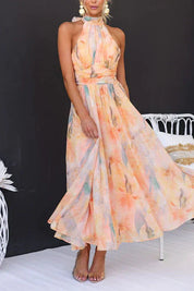Faye West | Elegant Watercolour Maxi Wedding Dress