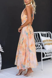 Faye West | Elegant Watercolour Maxi Wedding Dress