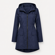 Felicity Marsden | Hooded Rain Jacket Women Waterproof Longline