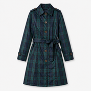 Felicity Robertson | Tartan Hooded Rain Coat Classic Plaid