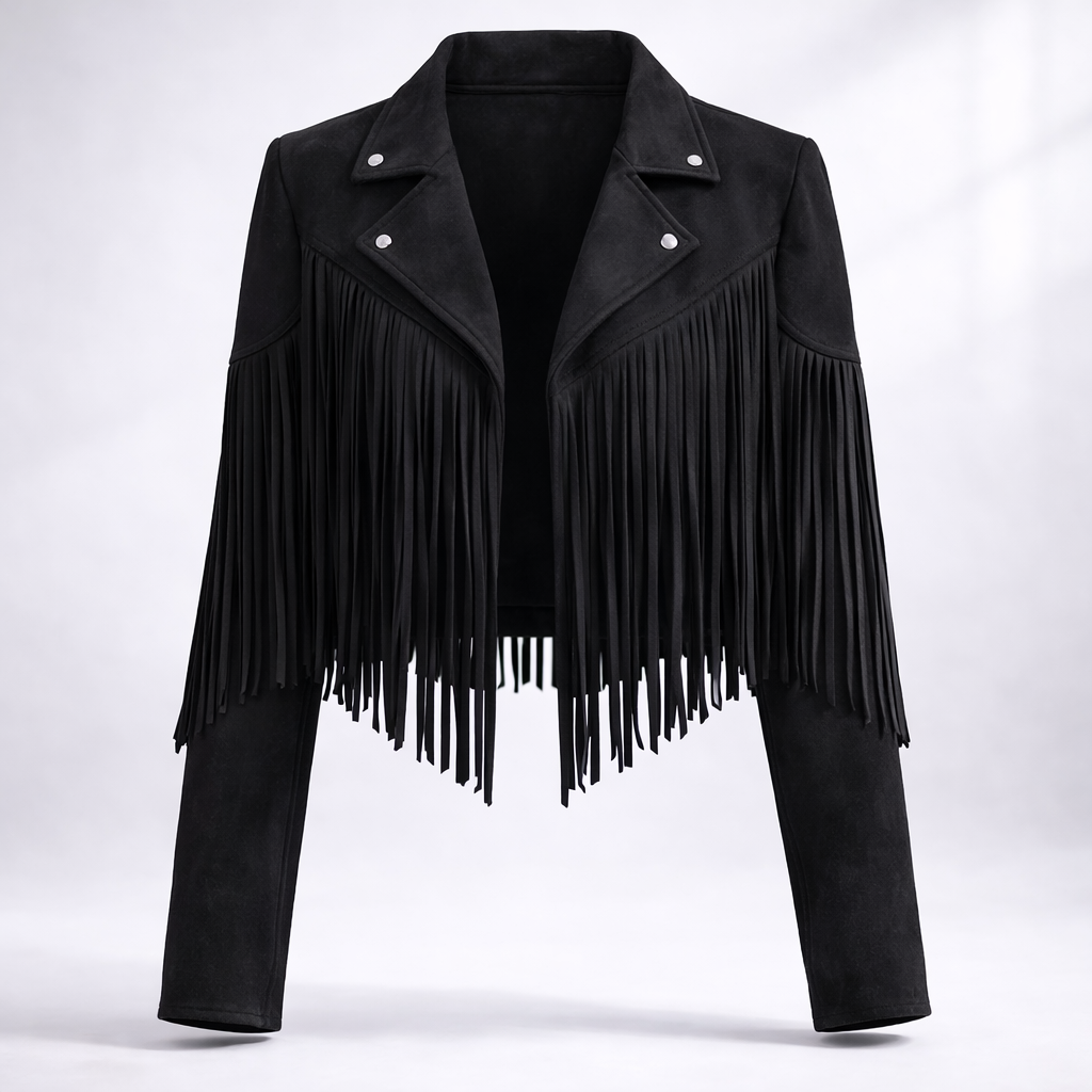 Felicity Carrington | Fringe Suede Jacket For Women