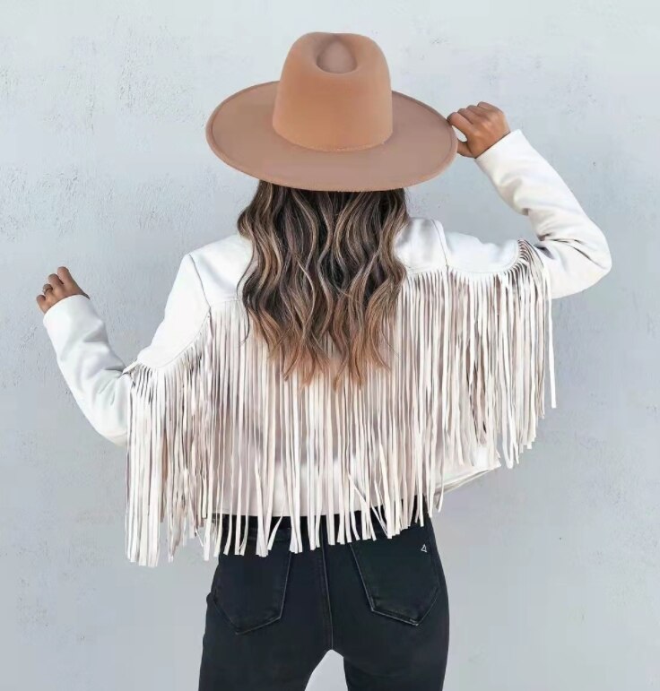 Felicity Carrington | Fringe Suede Jacket For Women