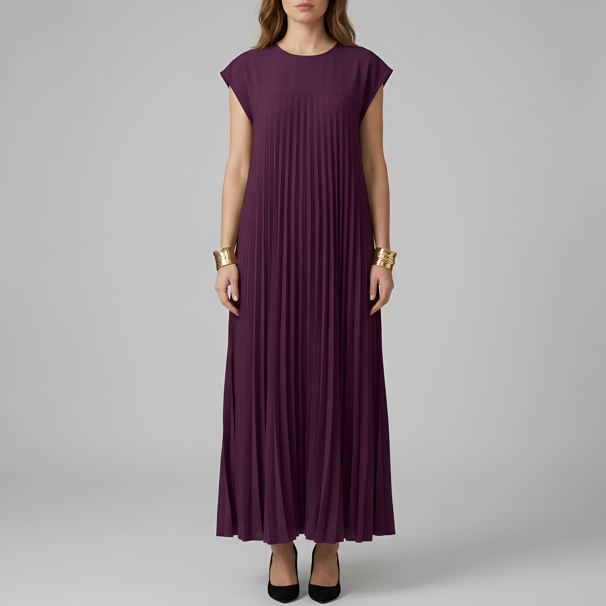 Fiona Reed | Pleated Maxi Dress