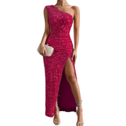 Fleur Martel | Luxury Glitter Shoulder Dress