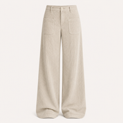 Florence Clarke | Pantalon large en velours côtelé