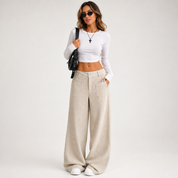 Florence Clarke | Pantalon large en velours côtelé
