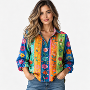Florence Heathcote | Patchwork Floral Blouse