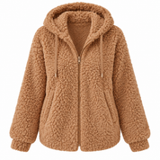 Florence Kingsley | Teddy Faux Fur Coat With Hood