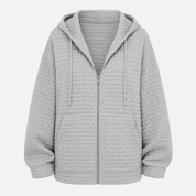 Florence Turner | Textured Zip-Up Hoodie Jacket