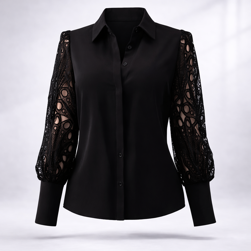 Florencia Dufour | Lace Sleeve Blouse For Women