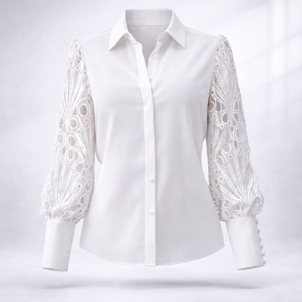 Florencia Dufour | Lace Sleeve Blouse For Women