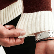 Florian Keswick | Men's Premium Colour-Block Turtleneck Knit Sweater
