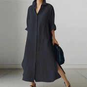 Freesia Marston | Button-Down Midi Summer Dress
